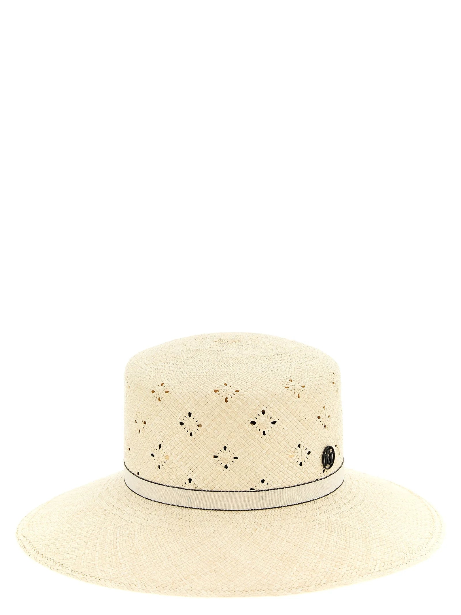 Maison Michel Beige Fabric Sunhat - S