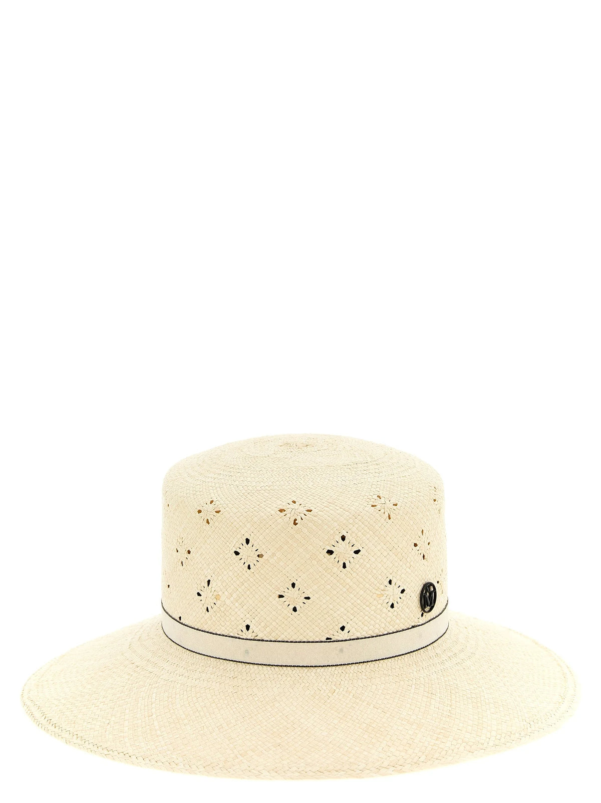 Maison Michel Beige Fabric Sunhat - S