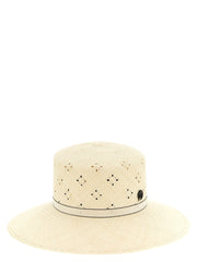 Maison Michel Beige Fabric Sunhat - S