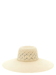 Maison Michel Beige Fabric Sunhat - S