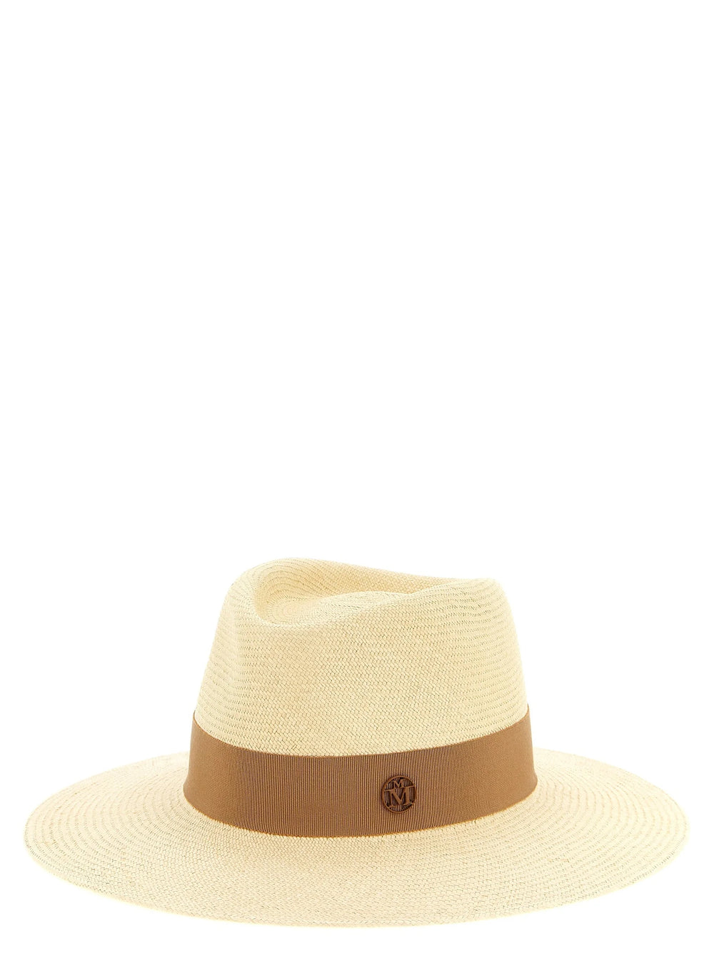 Maison Michel Beige Straw Fedora - S