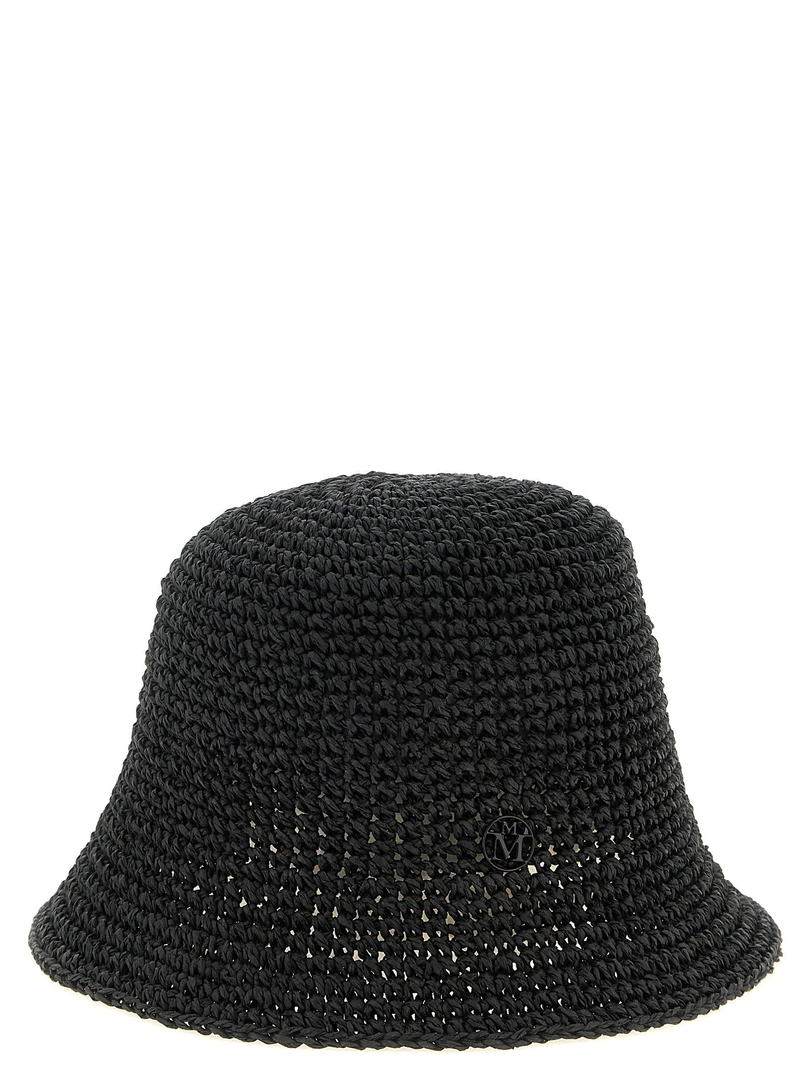 Maison Michel Black Papier Bucket Hat - UNI