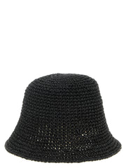 Maison Michel Black Papier Bucket Hat - UNI