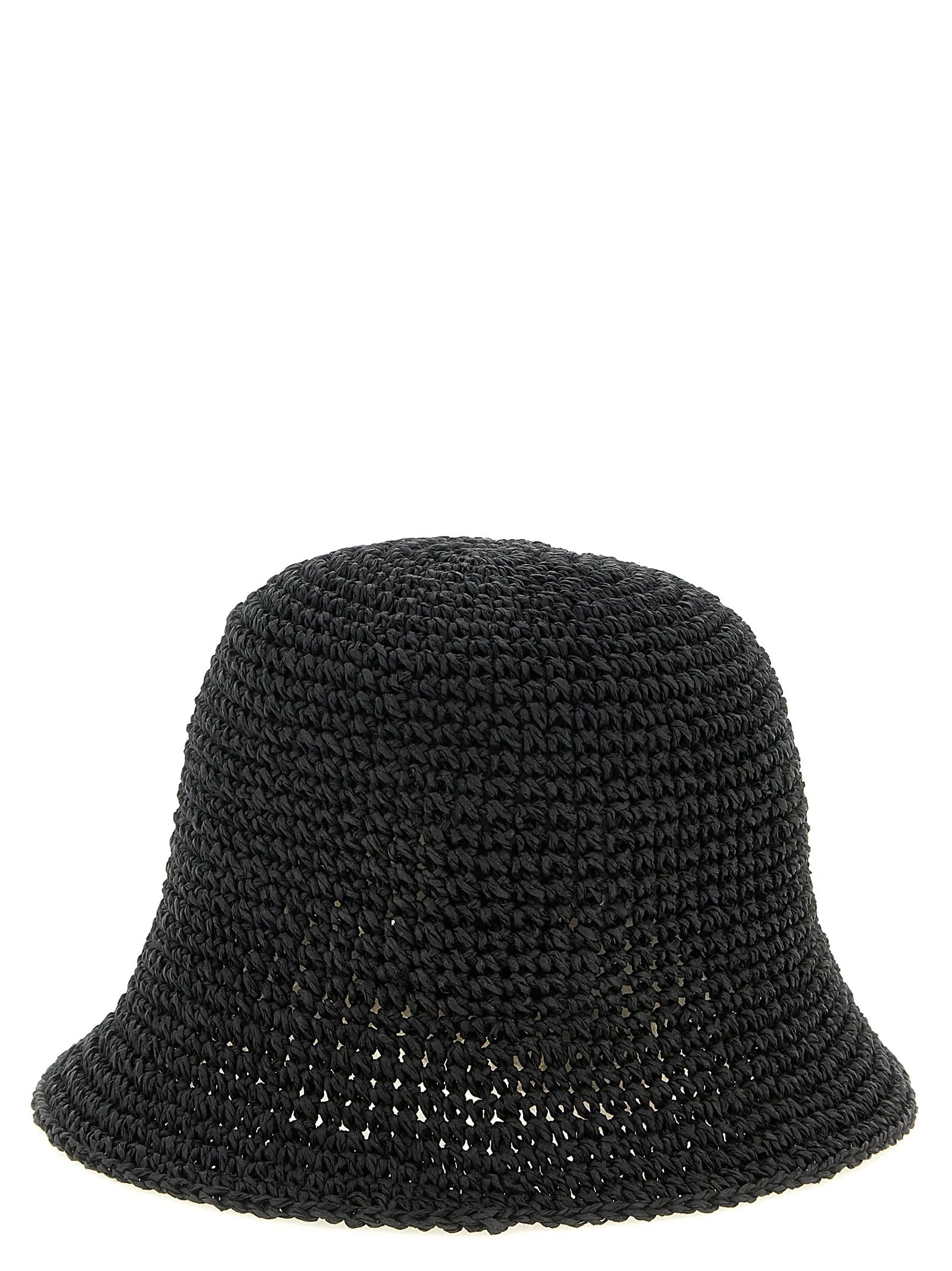 Maison Michel Black Papier Bucket Hat - UNI