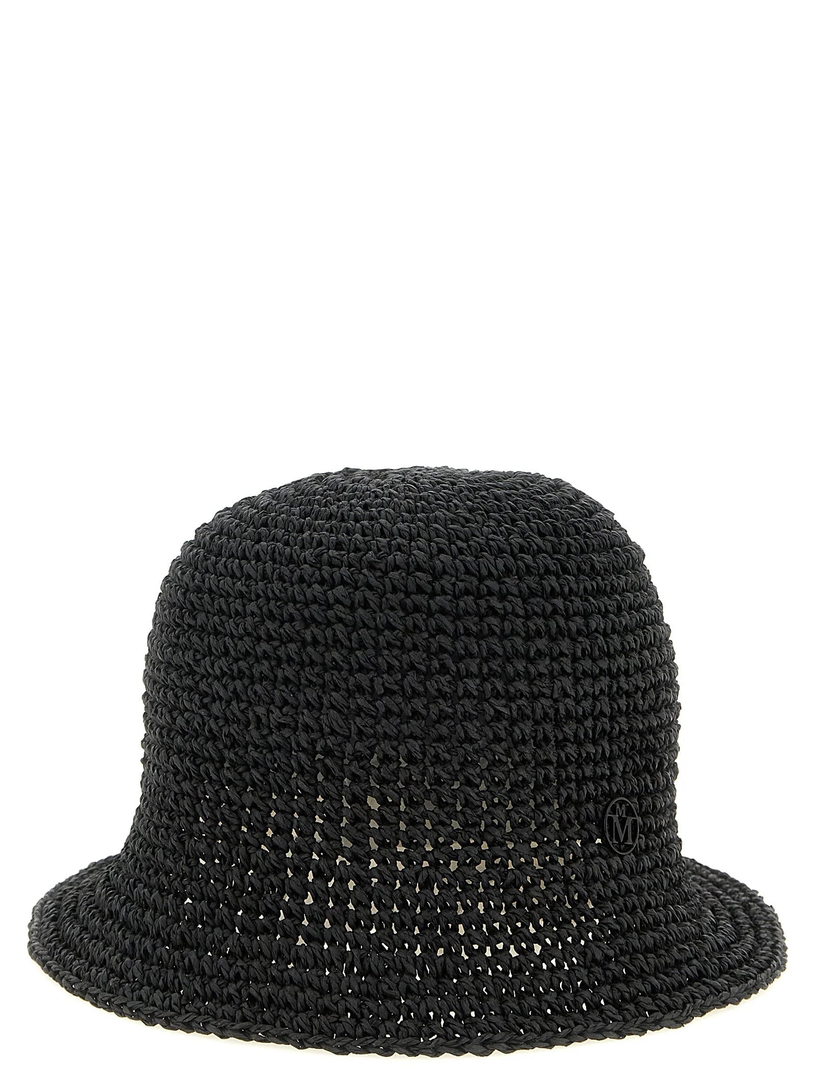 Maison Michel Black Papier Bucket Hat - UNI