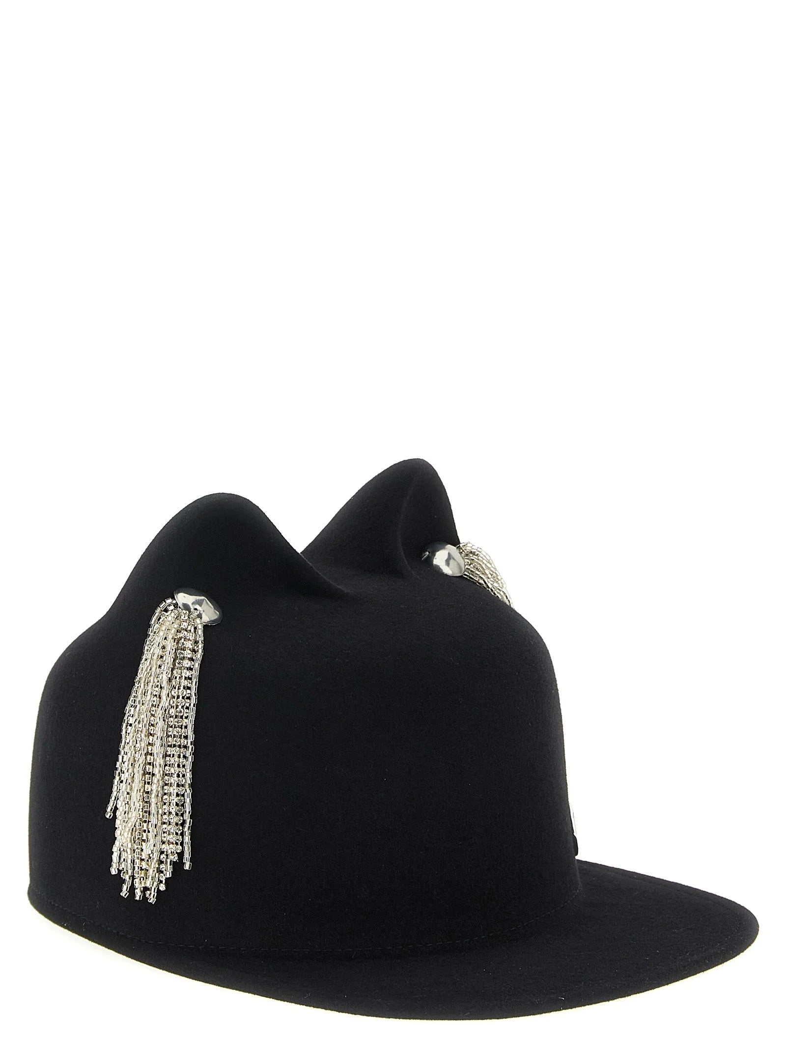 Maison Michel Black Wool Hat - S
