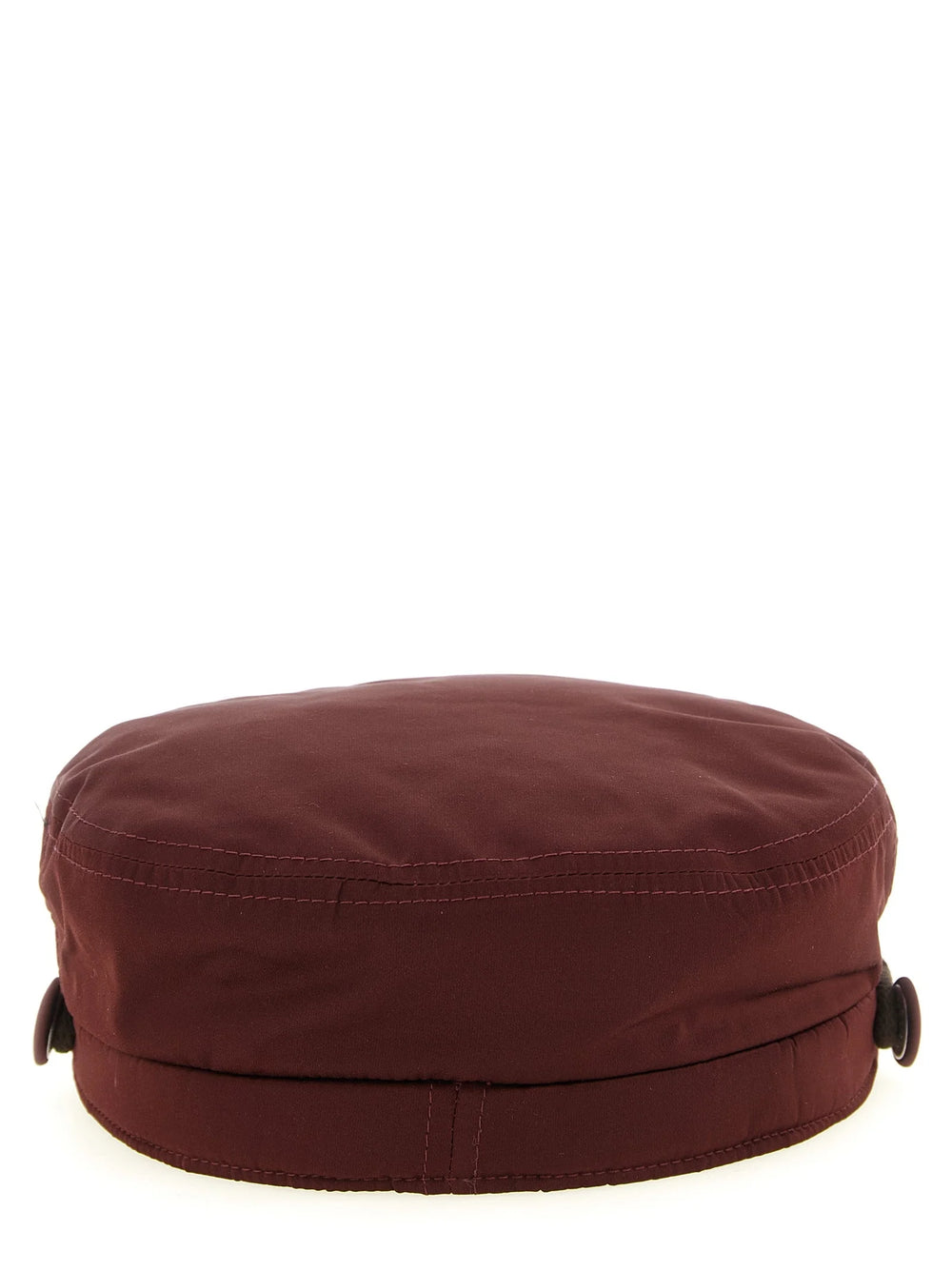 Maison Michel Bordeaux Polyester Fatcap Hat - S