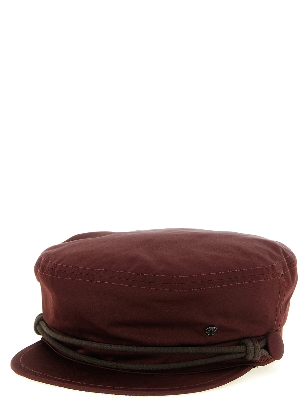 Maison Michel Bordeaux Polyester Fatcap Hat - S