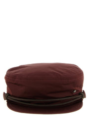 Maison Michel Bordeaux Polyester Fatcap Hat - S