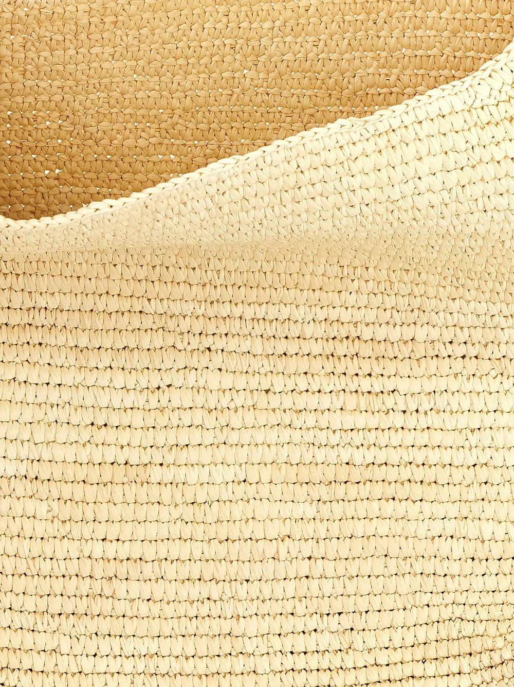 Maison Michel Brown Raffia Shoulder Bag
