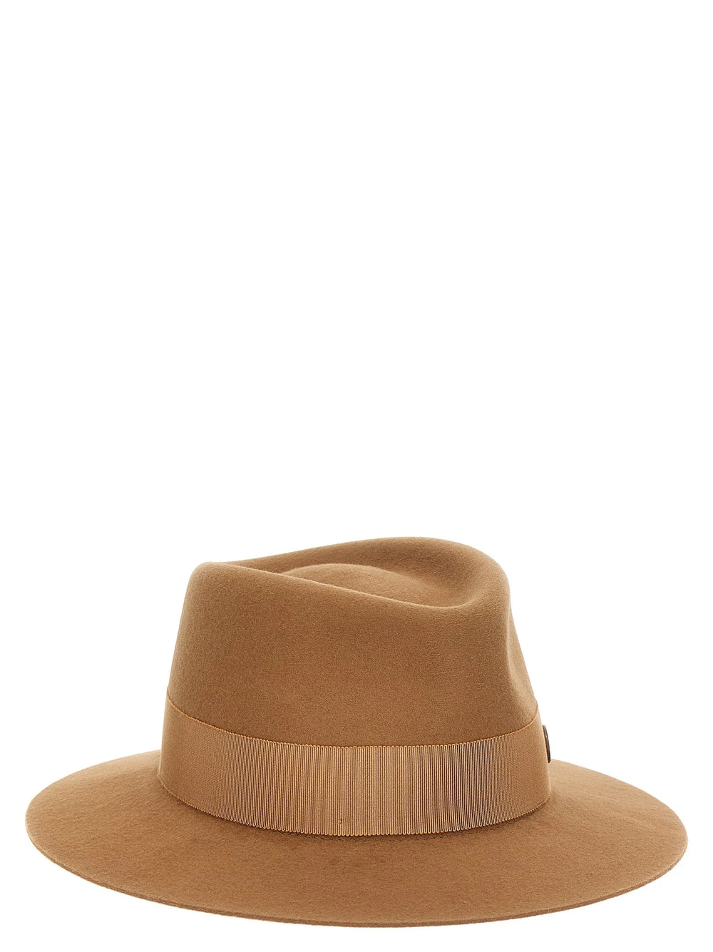 Maison Michel Brown Wool Fedora - S