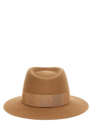 Maison Michel Brown Wool Fedora - S