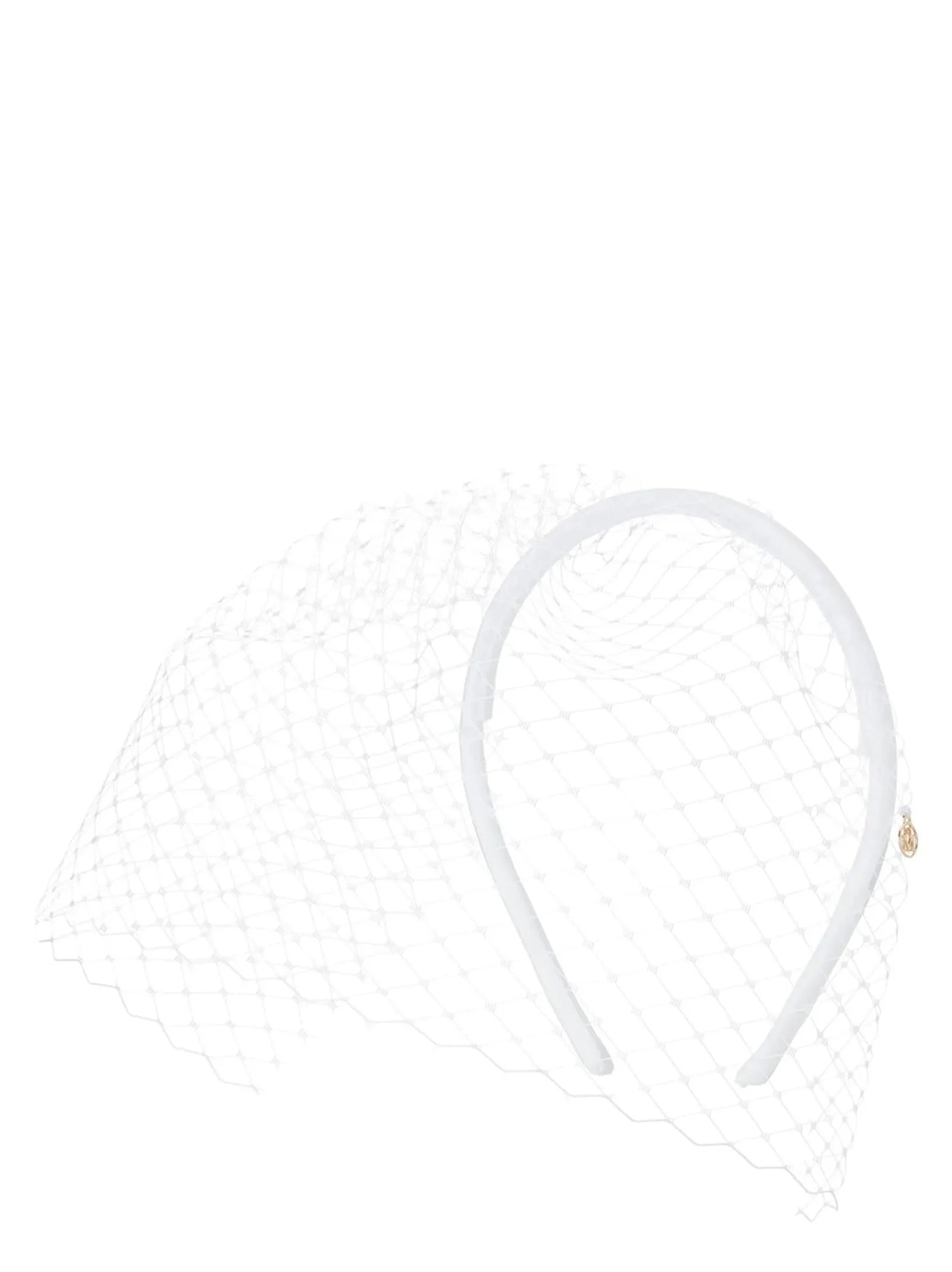 Maison Michel White Polyamide Headband