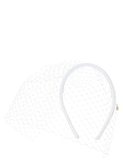 Maison Michel White Polyamide Headband