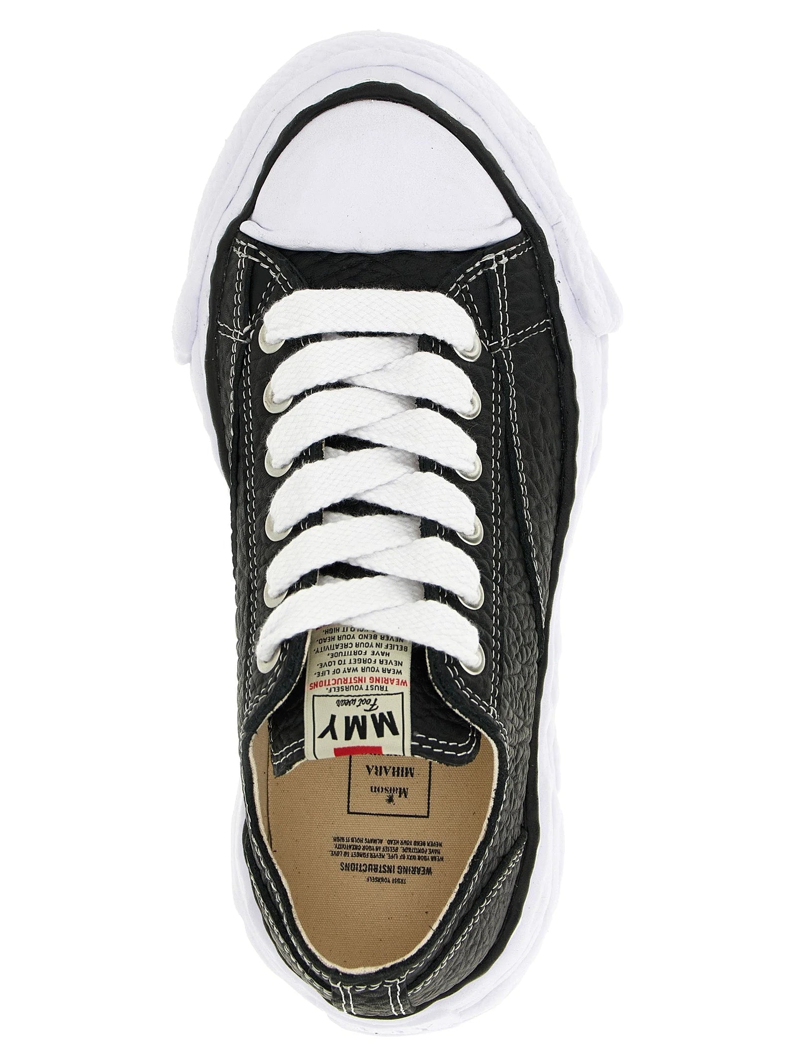 Maison Mihara Yasuhiro Δίχρωμα Sneakers από Δέρμα Μοσχαριού