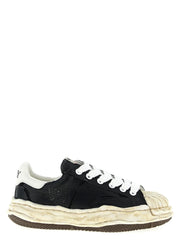 Maison Mihara Yasuhiro Black Cotton Sneakers - EU 40 | US 7