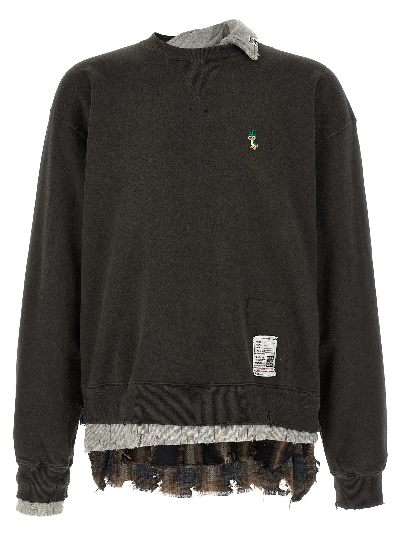 Maison Mihara Yasuhiro Black Cotton Sweatshirt - IT46 | S