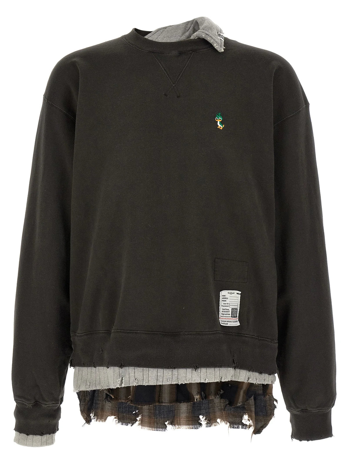 Maison Mihara Yasuhiro Black Cotton Sweatshirt - IT46 | S