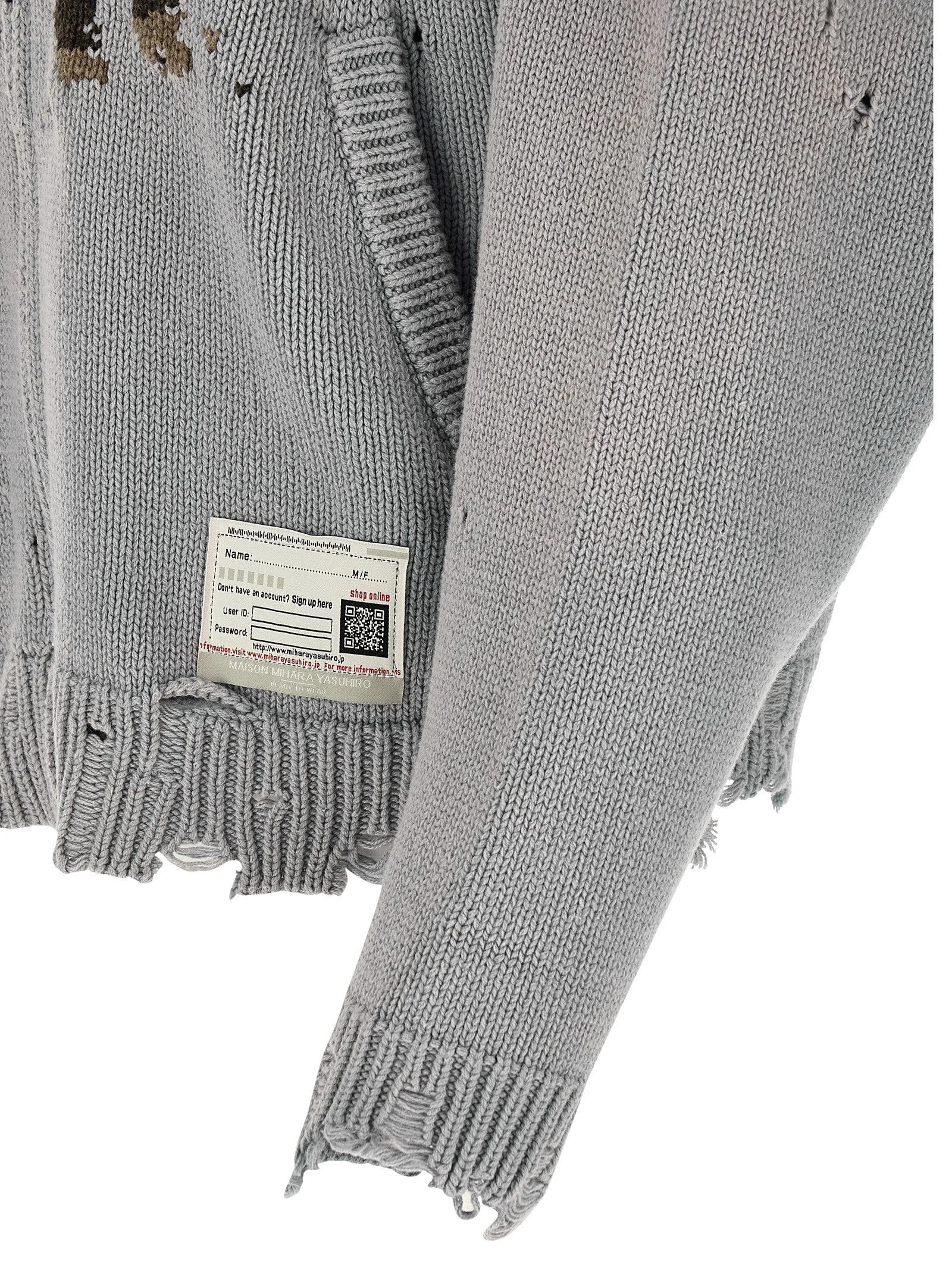 Maison Mihara Yasuhiro Gray Cotton Cardigan - 48 | M