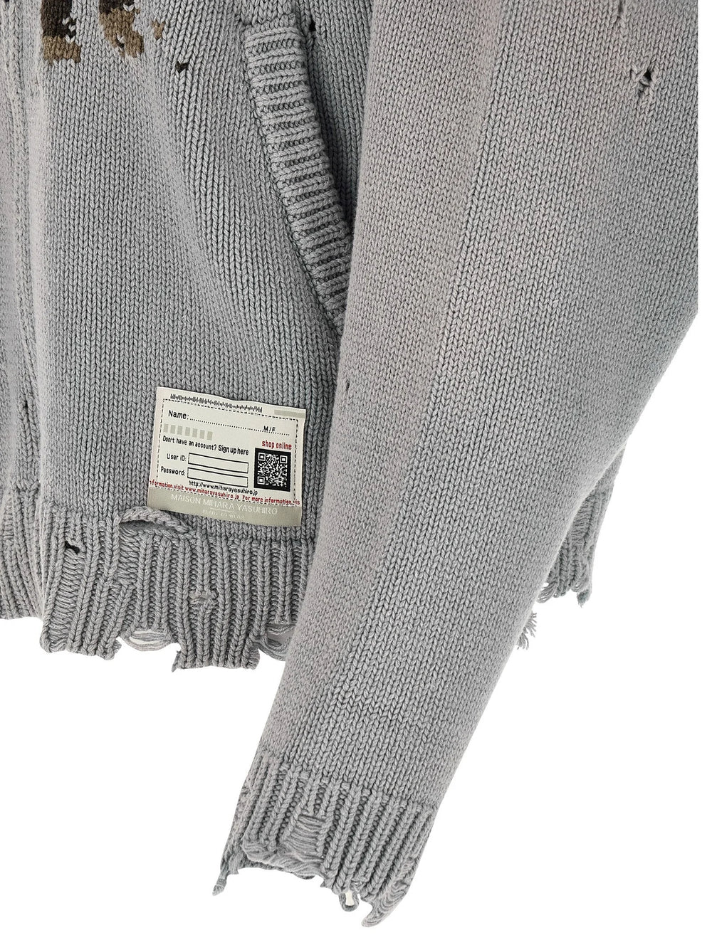 Maison Mihara Yasuhiro Gray Cotton Cardigan - 48 | M