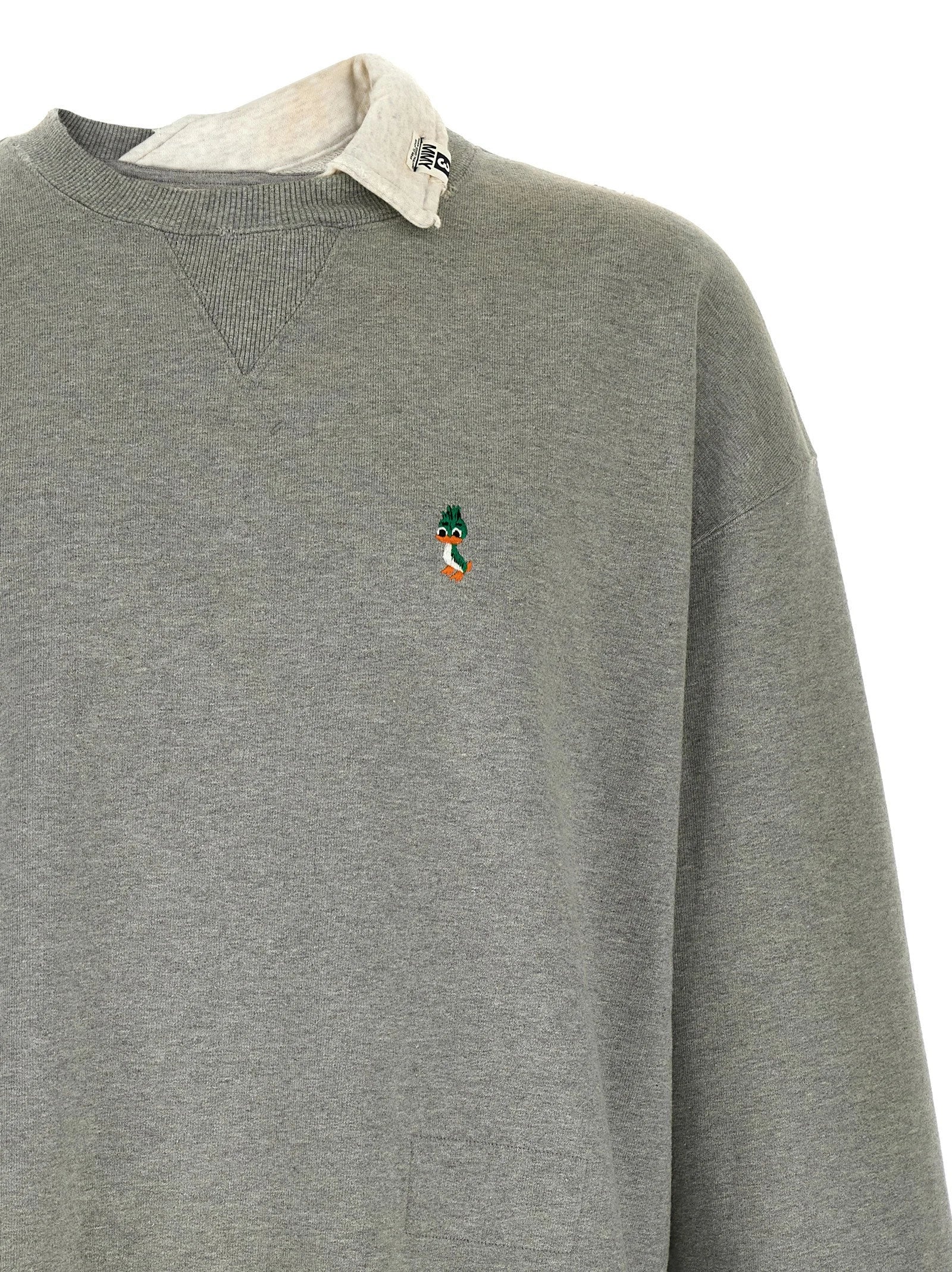 Maison Mihara Yasuhiro Gray Cotton Sweatshirt