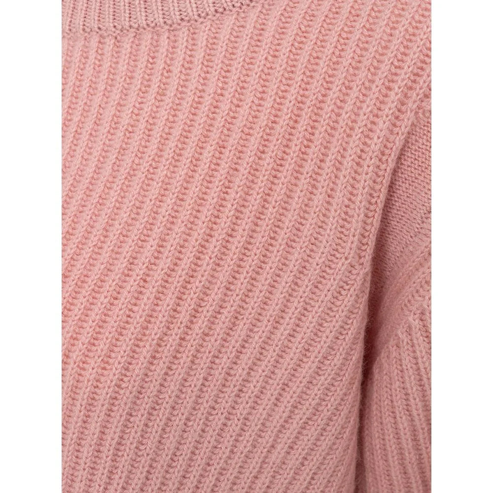 Malo Elegant Cashmere Pink Top - Indulge in Soft Luxury - L - Sweaters
