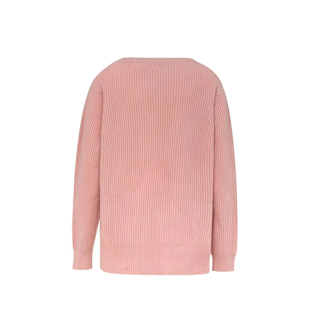 Malo Elegant Cashmere Pink Top - Indulge in Soft Luxury - L - Sweaters