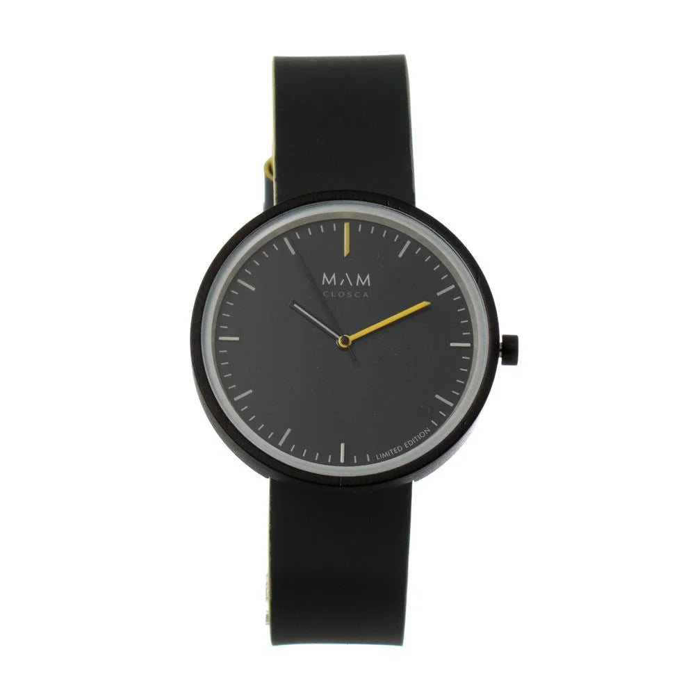 MAM Gray Leather Dress Watch