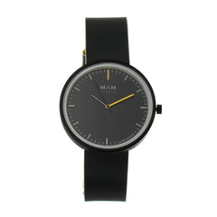 MAM Gray Leather Dress Watch