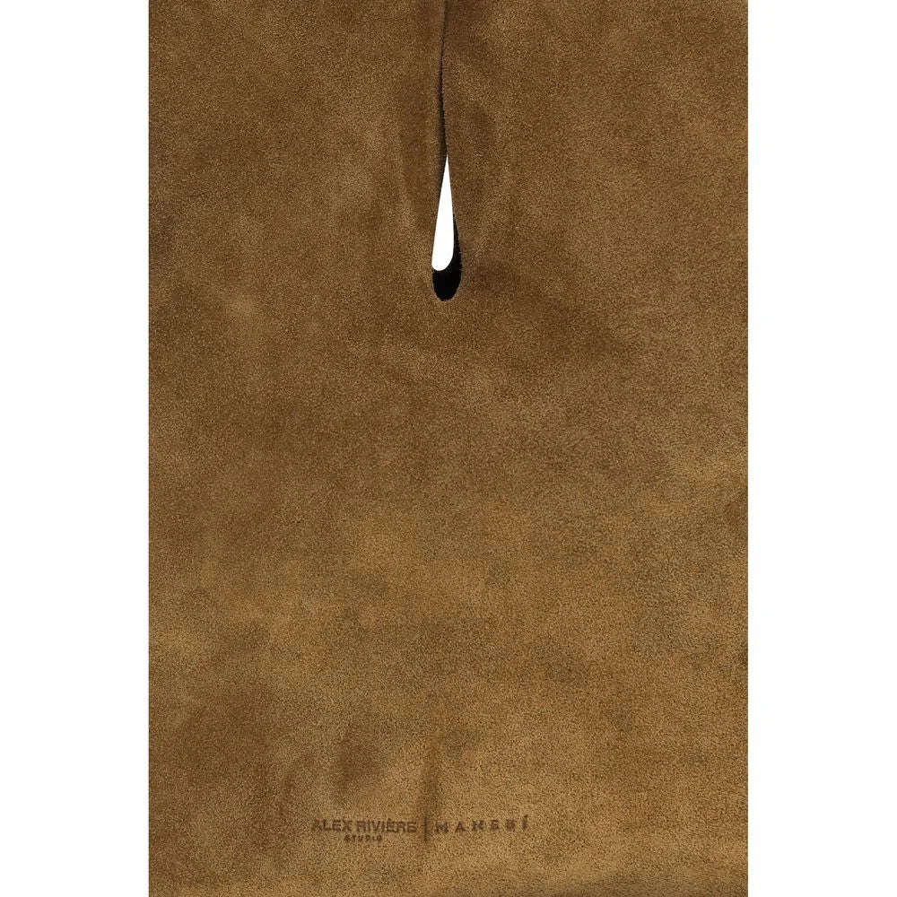 Sac bandoulière en cuir veau marron Bos Taurus Manebi