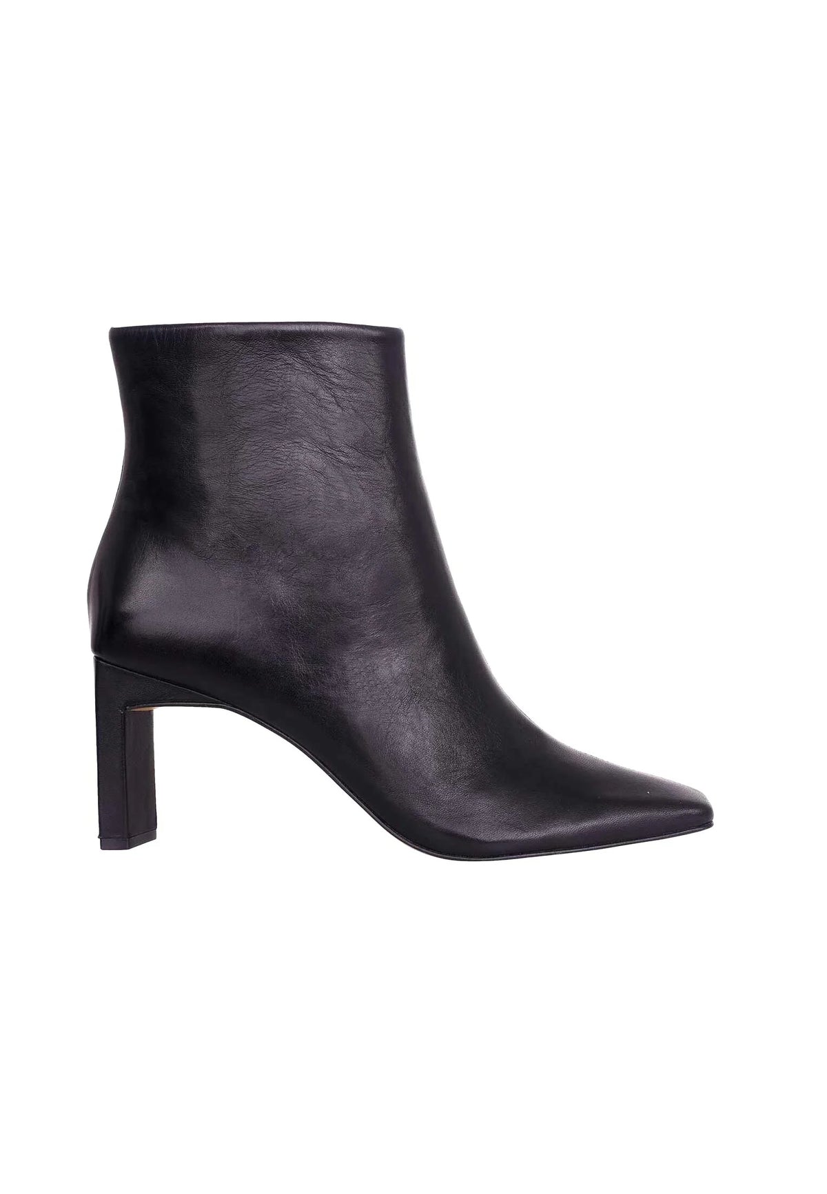 Mangará Atelier Black Goat Leather Senna Boots – 7.6 Cm Block Heel