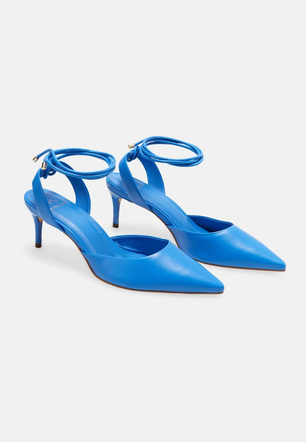Mangará Atelier Blue Goat Leather Pointed Toe Heels – Elegant Women’S Pumps