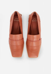 Mangará Atelier Brown Calf Leather Loafers Louro – Women’S 4cm Block Heel