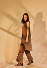 Mangará Atelier Brown Leather Ankle Boots Canna – Chelsea Boots With 6.5 Cm Block Heel