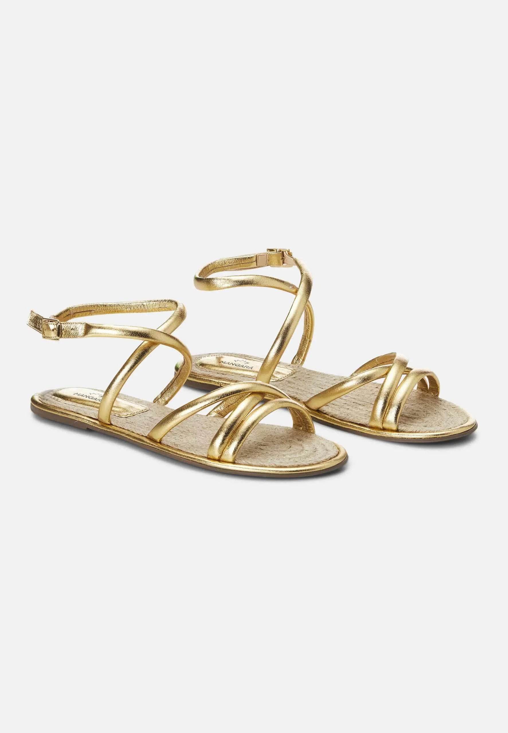 Mangará Atelier Gold Angico Women’S Leather Sandals