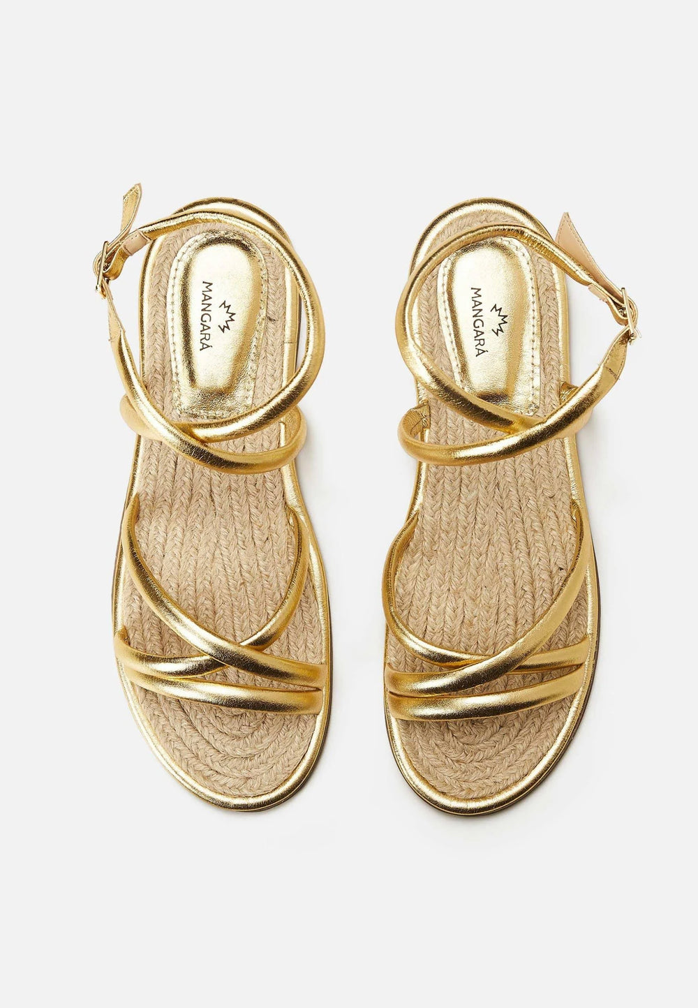 Mangará Atelier Gold Angico Women’S Leather Sandals