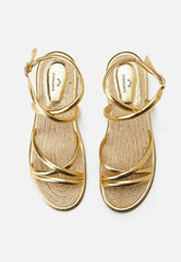 Mangará Atelier Gold Angico Women’S Leather Sandals