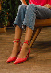 Mangará Atelier Pink Goat Leather Pointed Toe Heels – Elegant Women’S Pumps