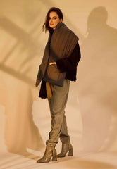 Mangará Atelier Salvia Green Leather Heeled Ankle Boots – Pointed Toe Elegant Design