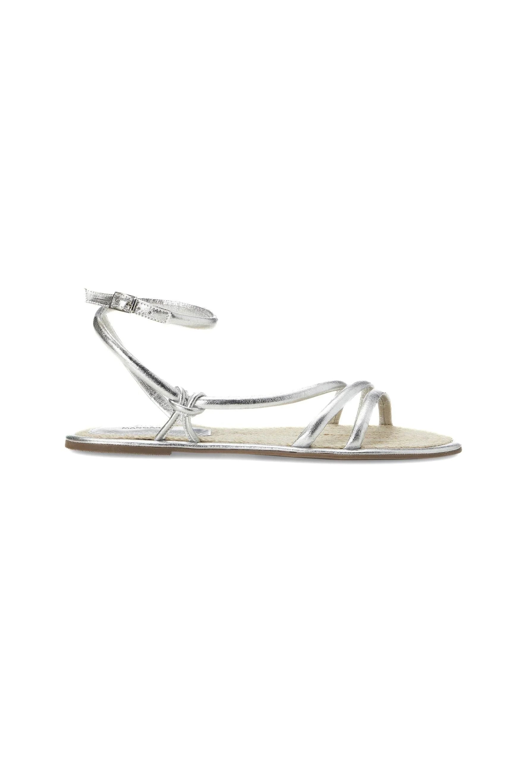 Mangará Atelier Silver Angico LEATHER STRAPPY SANDALS