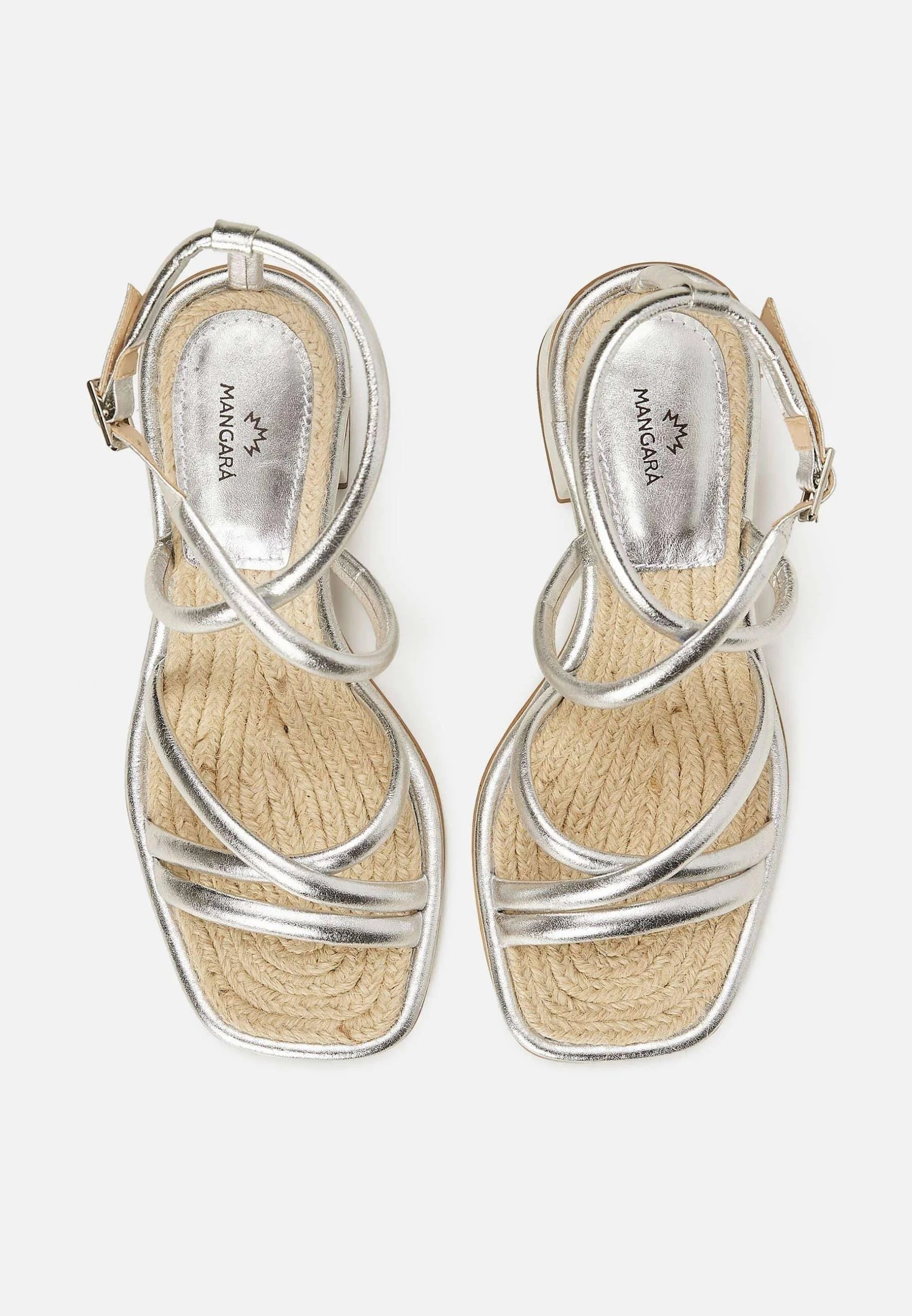 Mangará Atelier Silver Bromelia Women’S Sandals - Block Heel