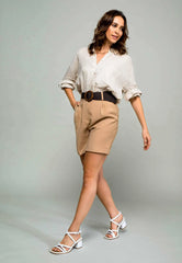 Mangará Atelier White Bromelia Women’S Sandals - Block Heel