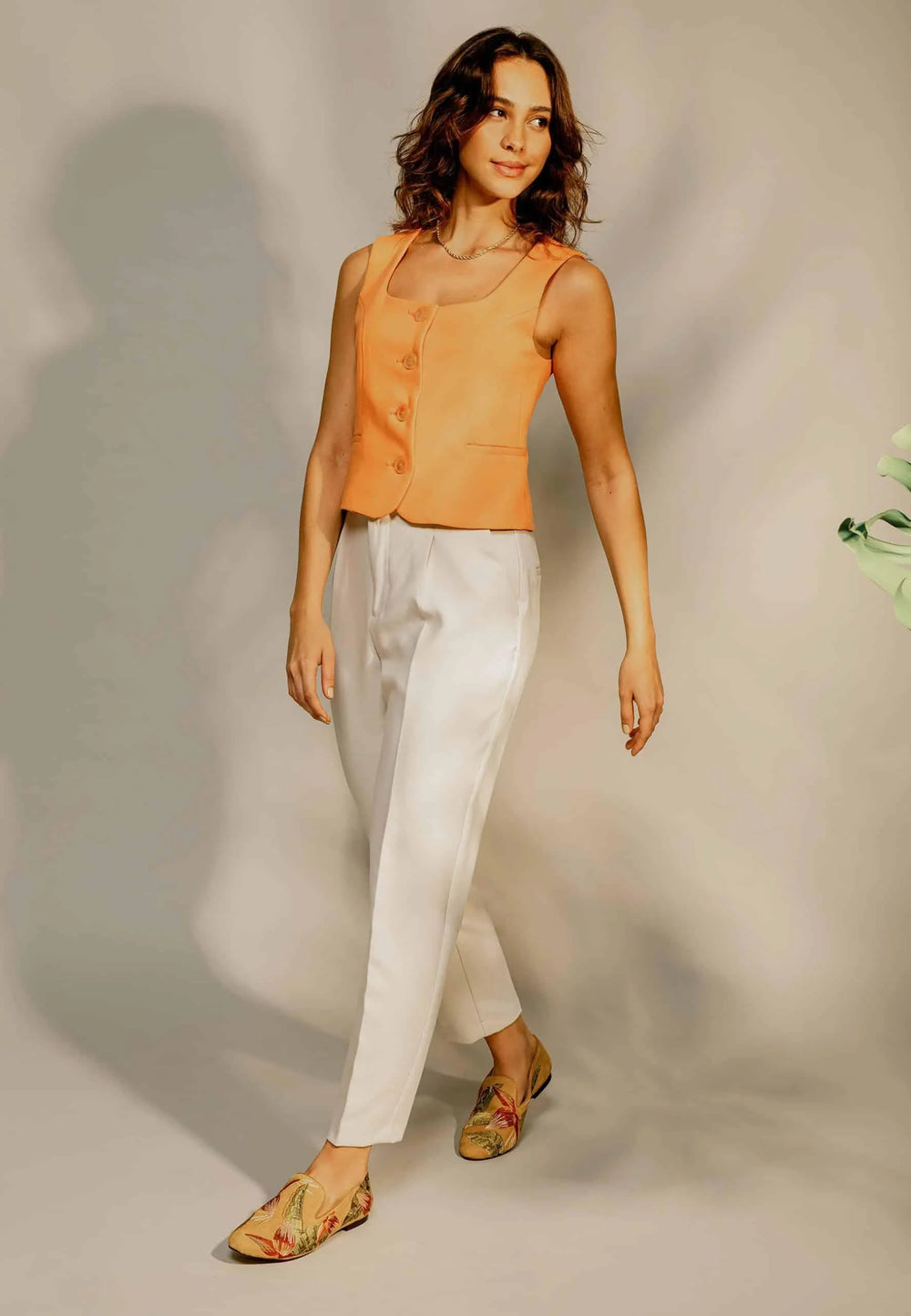 Mangará Atelier Yellow Suede Embroidered Loafers – Elegant Women’S Flat Shoes