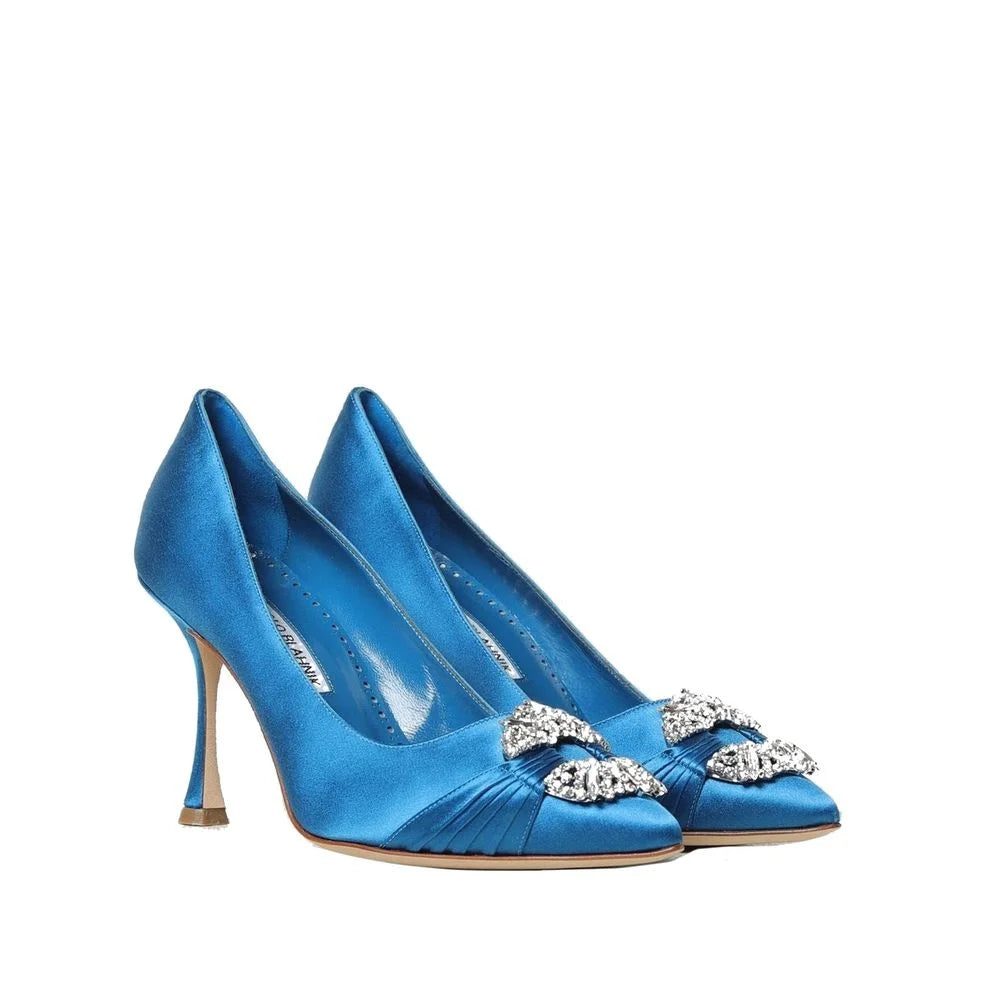 Manolo Blahnik Maida 090 Satin Pumps - EU35/US5 - Heels