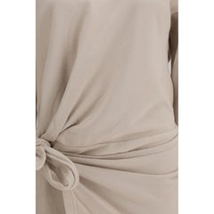 Marant Etoile Beige Cotton Casual Dress
