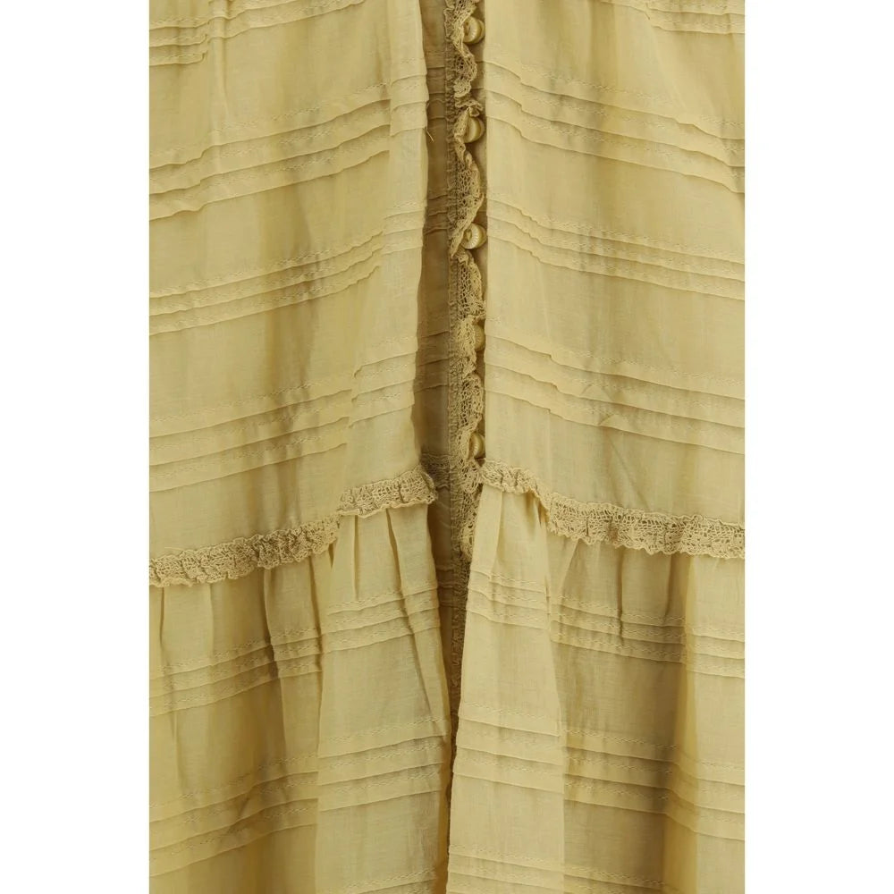 Marant Etoile Beige Cotton Casual Dress - IT36 | XS