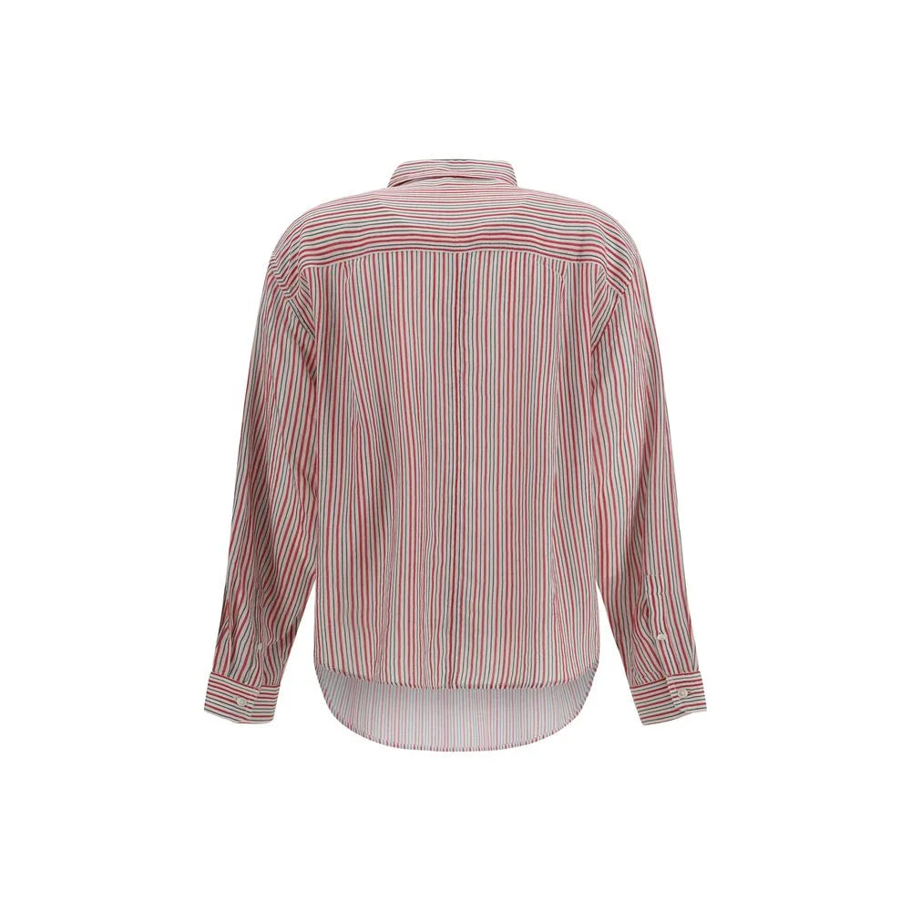 Marant Etoile Beige Cotton Pattern Shirt
