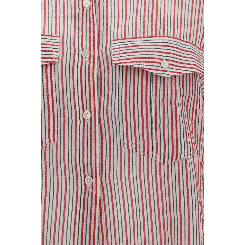 Marant Etoile Beige Cotton Pattern Shirt