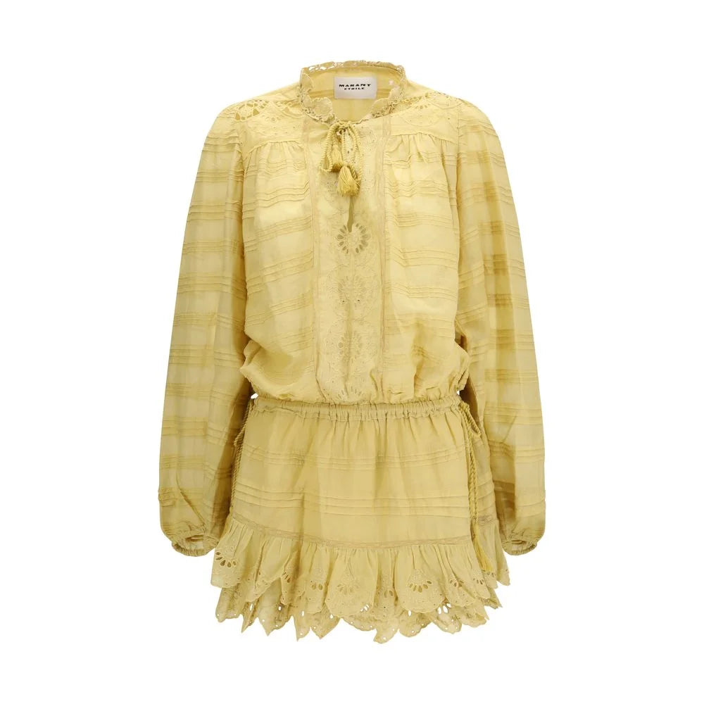 Robe décontractée bicolor en coton Marant Etoile