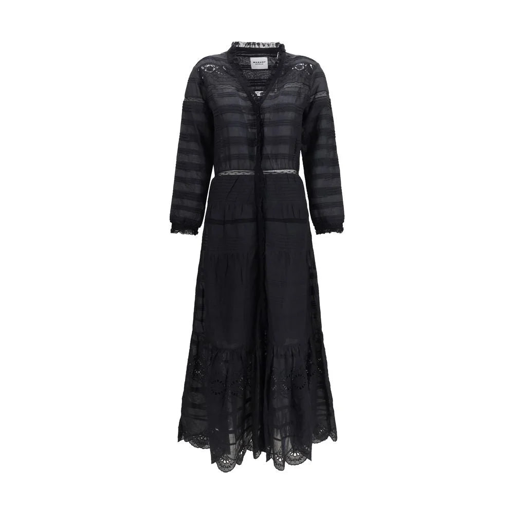 Marant Etoile Sort Bomuld Casual Kjole